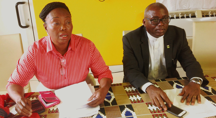 Madam Elizabeth King (left) with Mr Richard Apokavie, GHA President